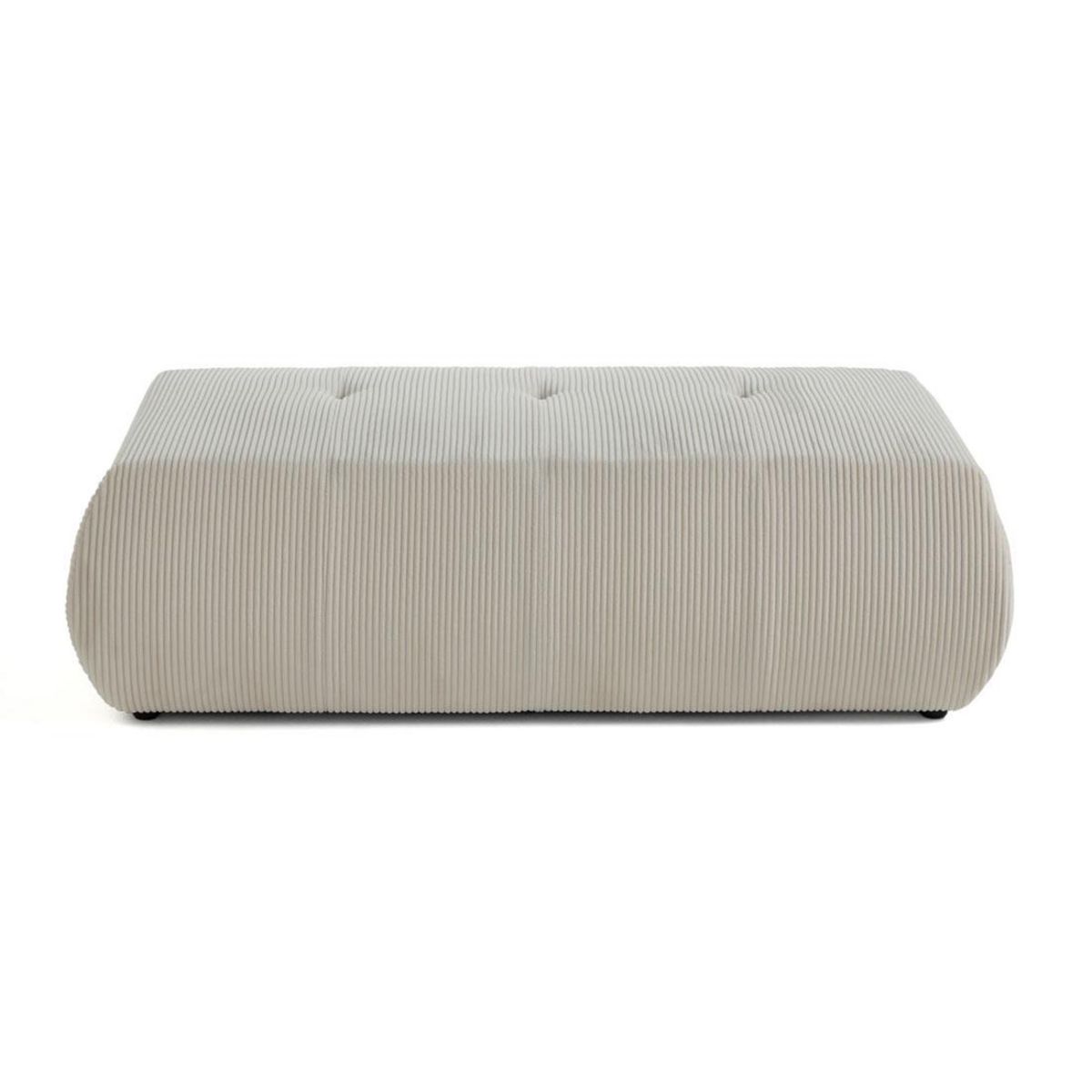 LISA DESIGN Onyx - pouf d'appoint - en velours côtelé