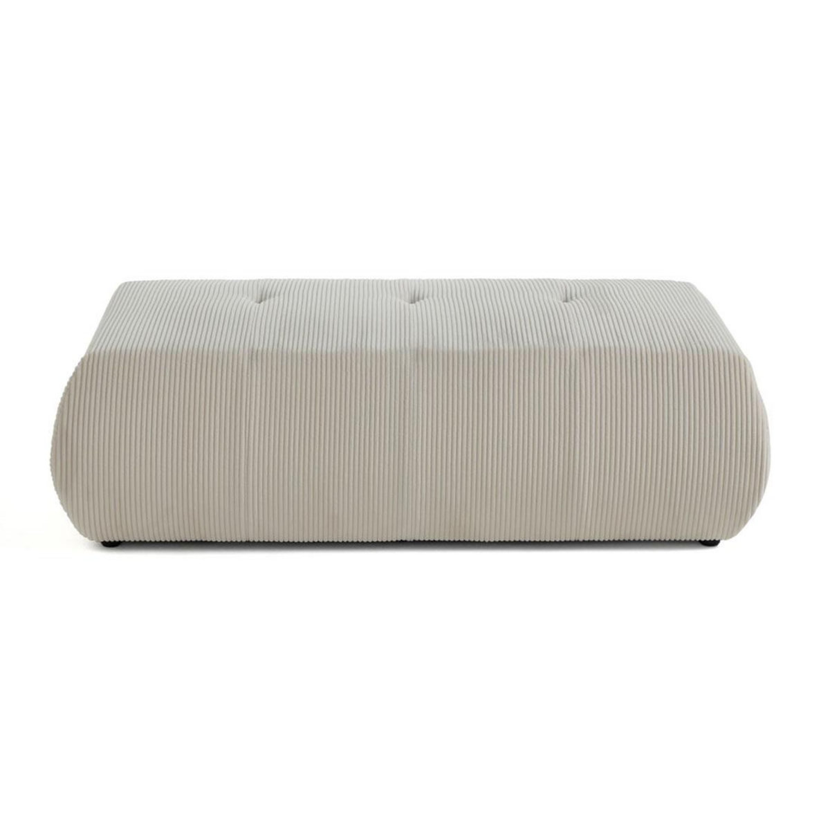 LISA DESIGN Onyx - pouf d'appoint - en velours côtelé
