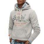 SUPERDRY Sweat  Homme Superdry Heritage. Coloris disponibles : Gris