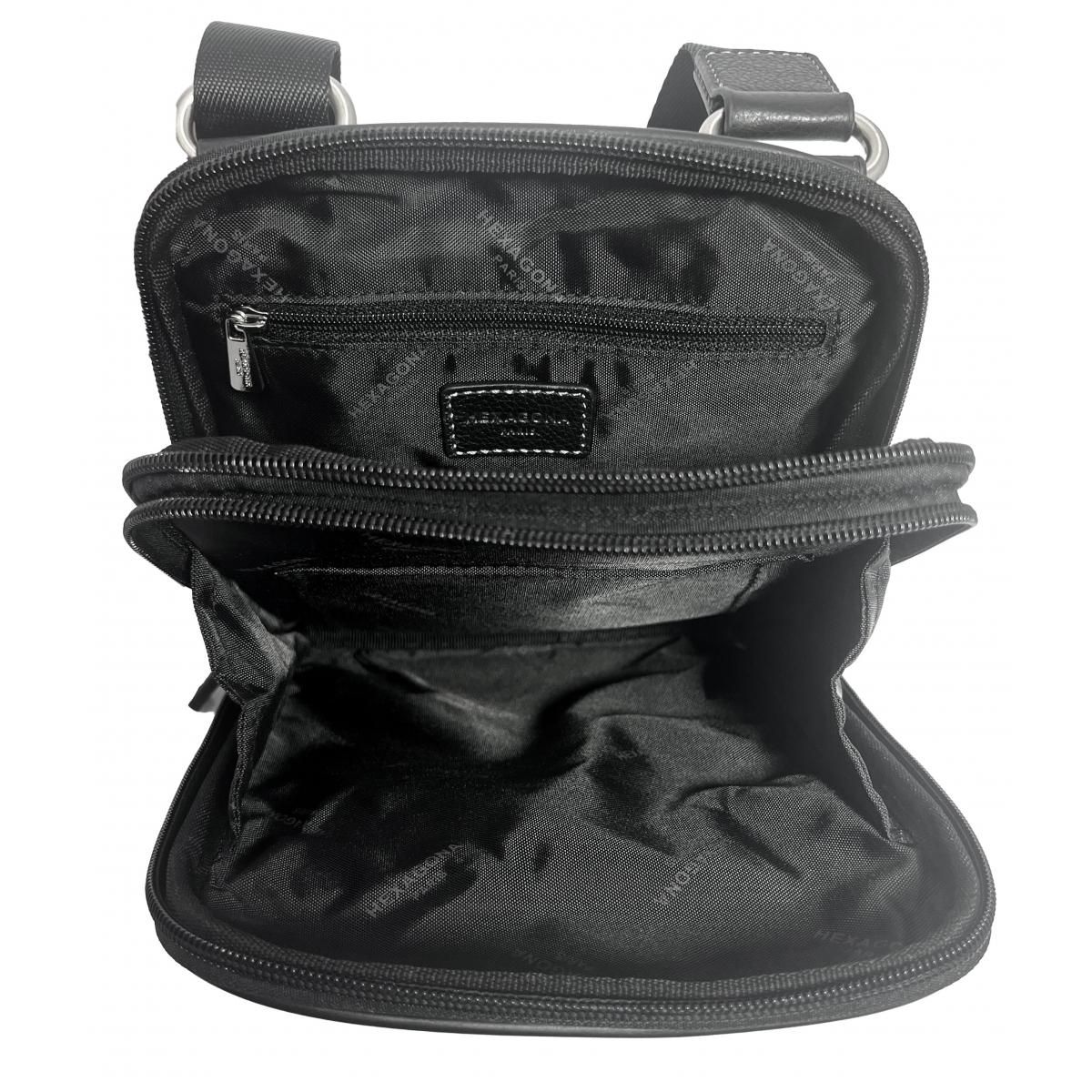 Hexagona Sac bandouliere en cuir