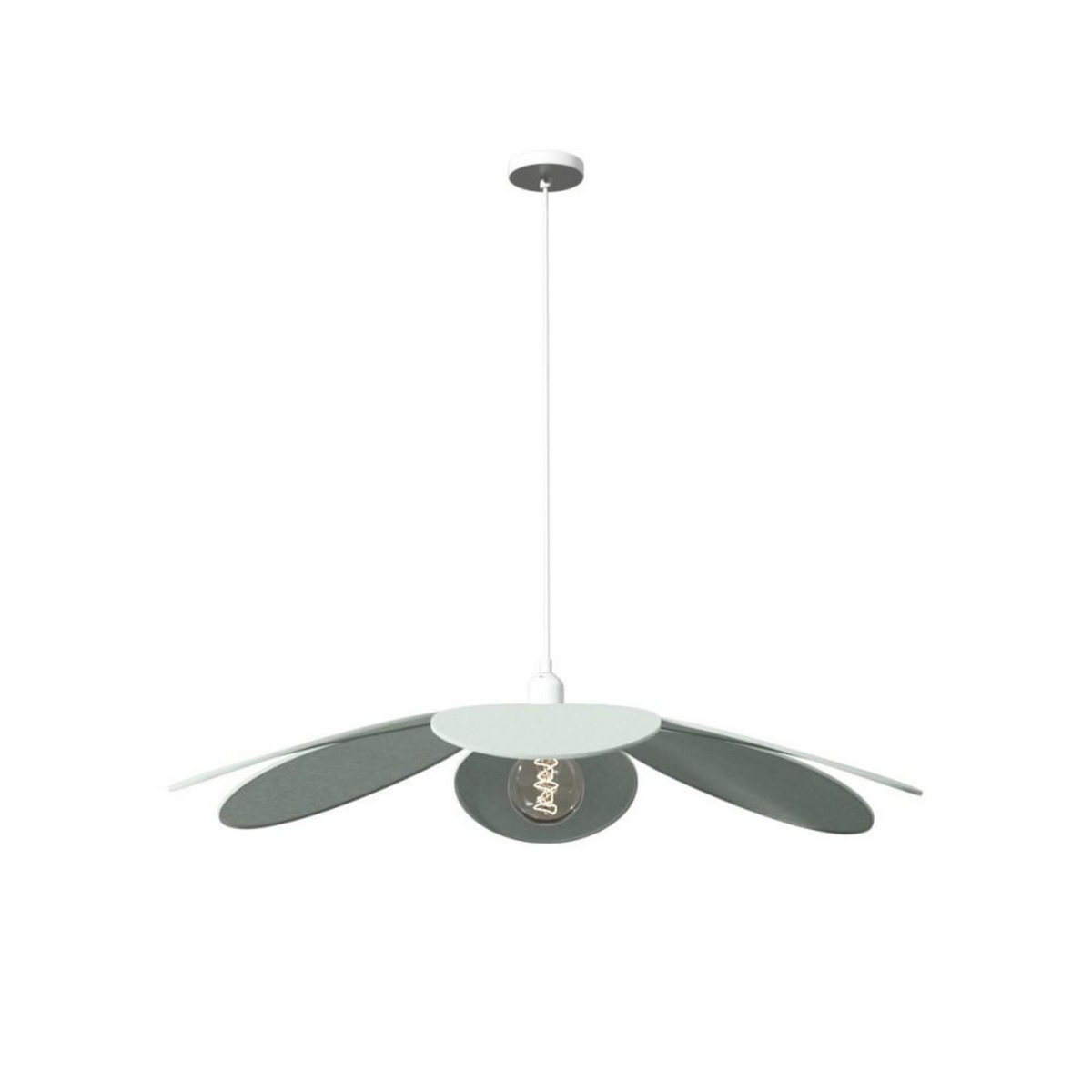 ATMOSPHERA Suspension pétales diamètre 72cm vert