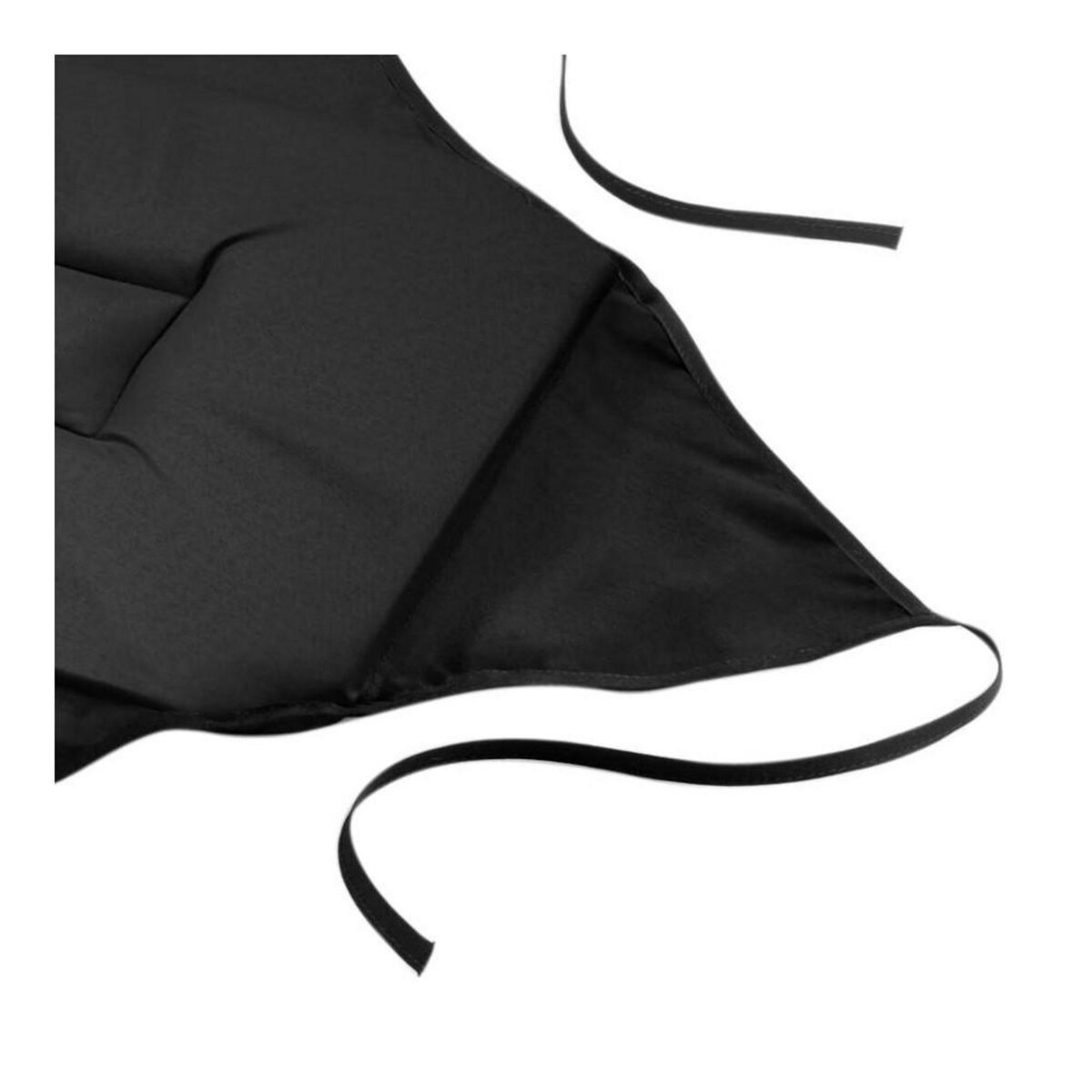 Douceur d'Intérieur Lot de 4 galettes de chaise à rabat coloris noir