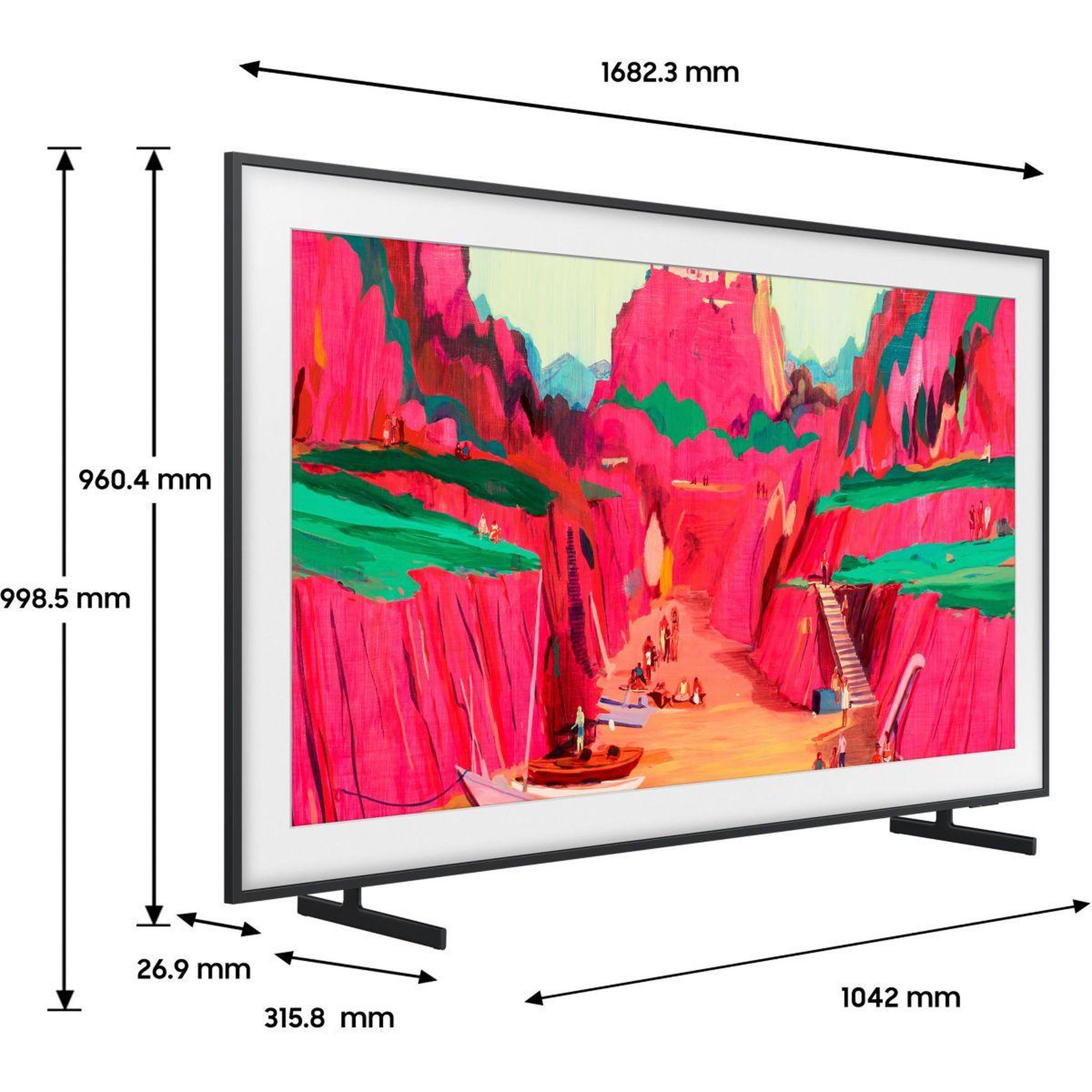 Voir la diapositive 3 : Samsung Tv mini led the frame pro 75ls03fw (2025) 75  (190 cm)