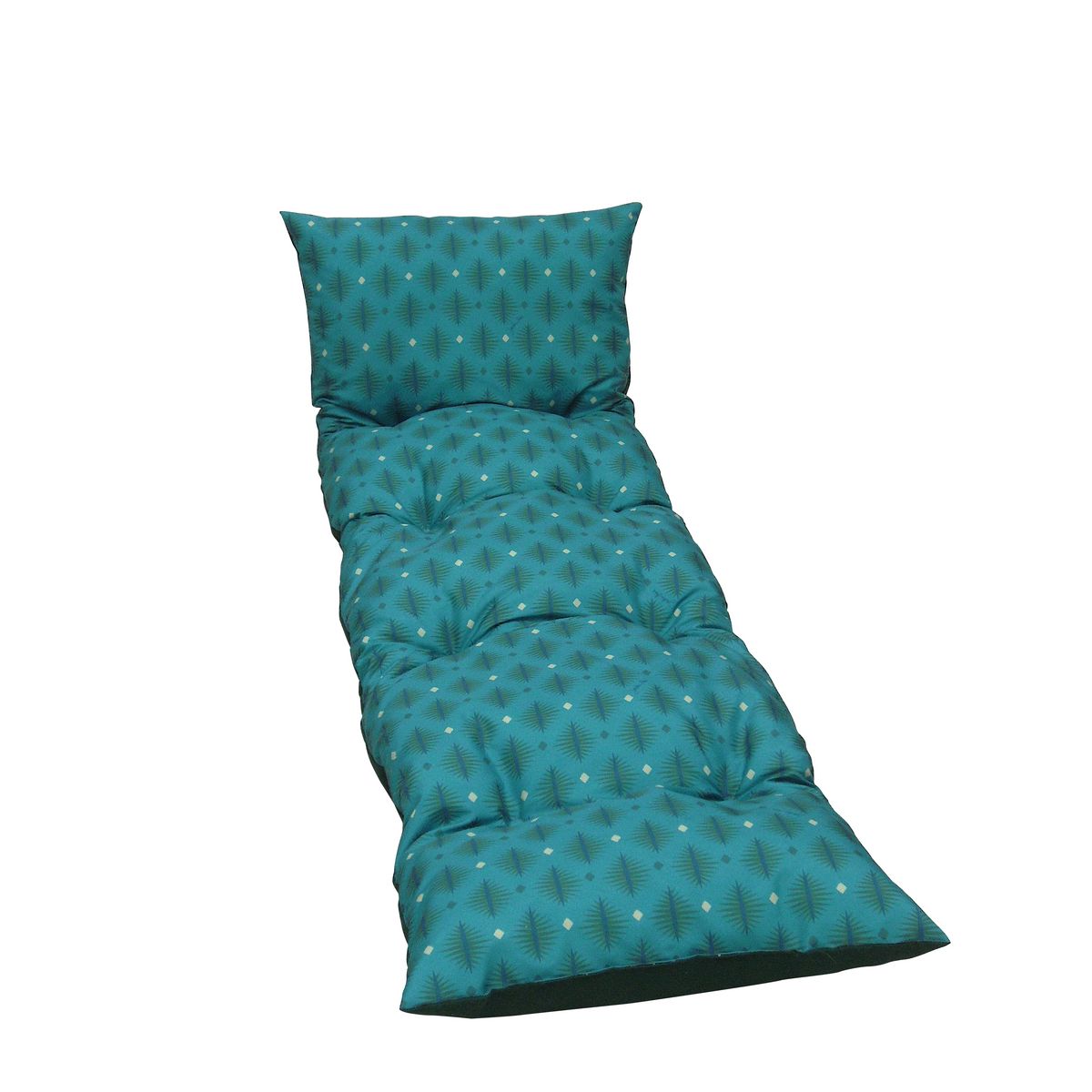 Jardin Privé Coussin pour bain de soleil flocons émeraude MANAOS