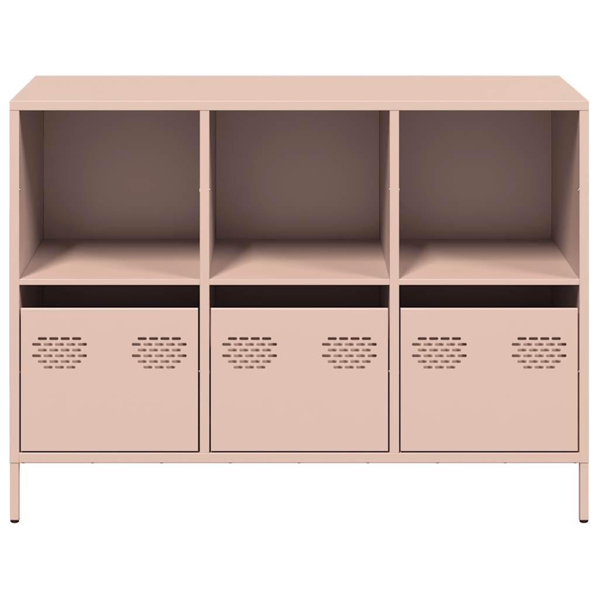 Voir la diapositive 5 : VIDAXL Buffet rose 101,5x39x73,5 cm acier lamine a froid