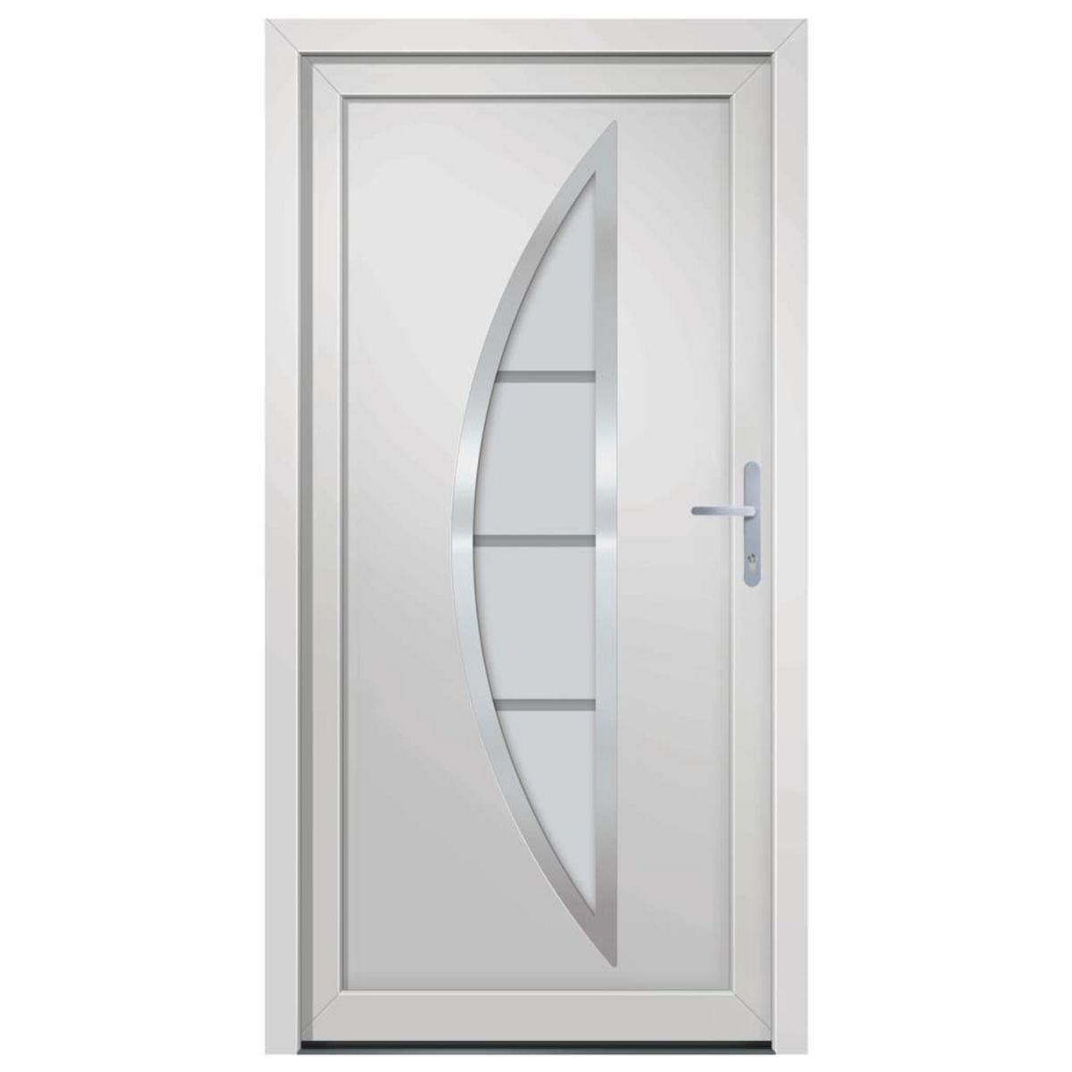 VIDAXL Porte d'entree Blanc 98x208 cm PVC
