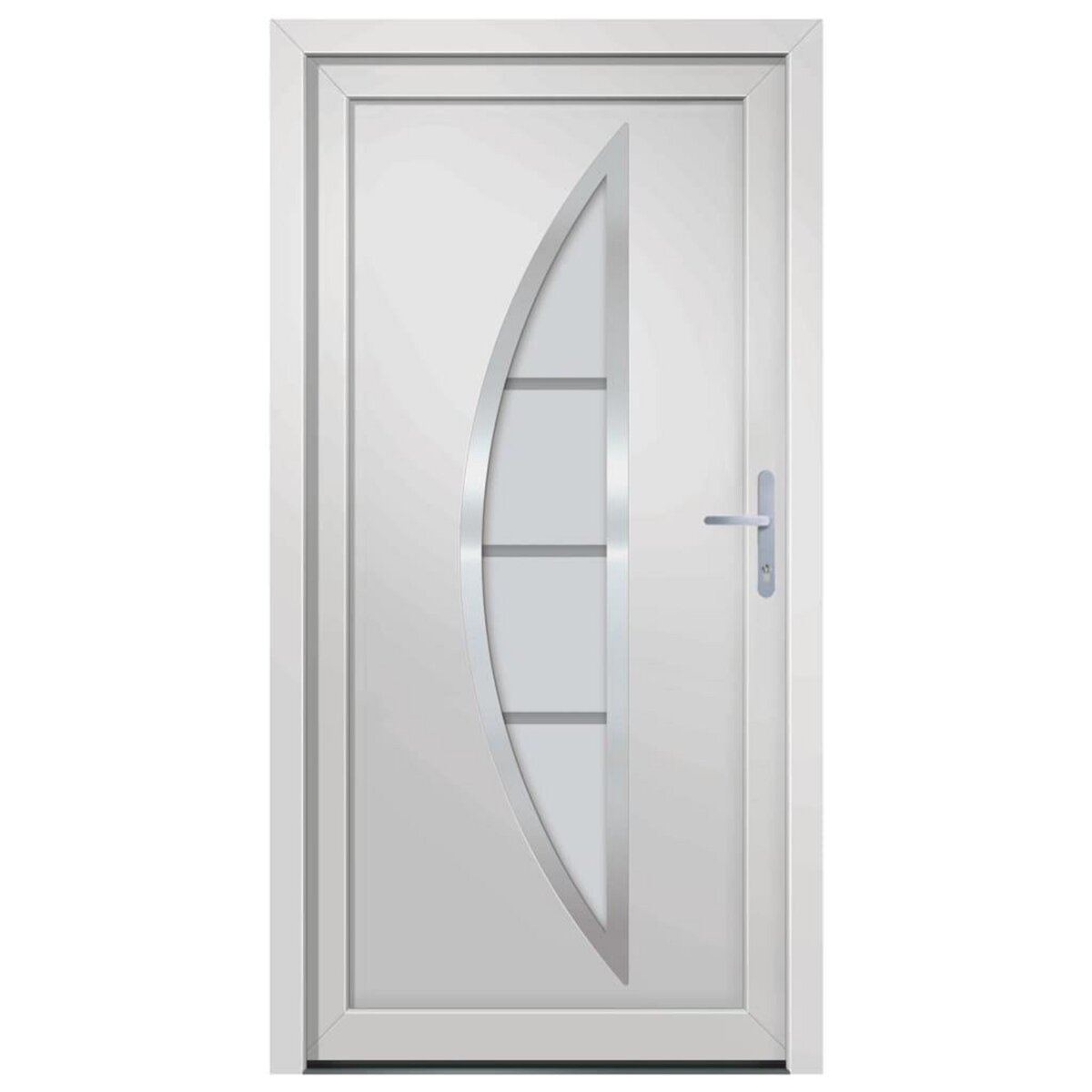 VIDAXL Porte d'entree Blanc 98x208 cm PVC