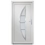 Voir la diapositive 3 : VIDAXL Porte d'entree Blanc 98x208 cm PVC