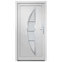 Voir la diapositive 3 : VIDAXL Porte d'entree Blanc 98x208 cm PVC
