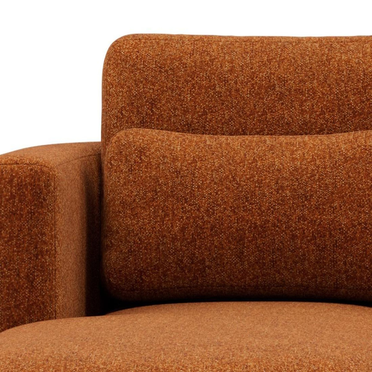 LISA DESIGN Mahina - canapé d'angle gauche 4 places convertible avec coffre en tissu texturé