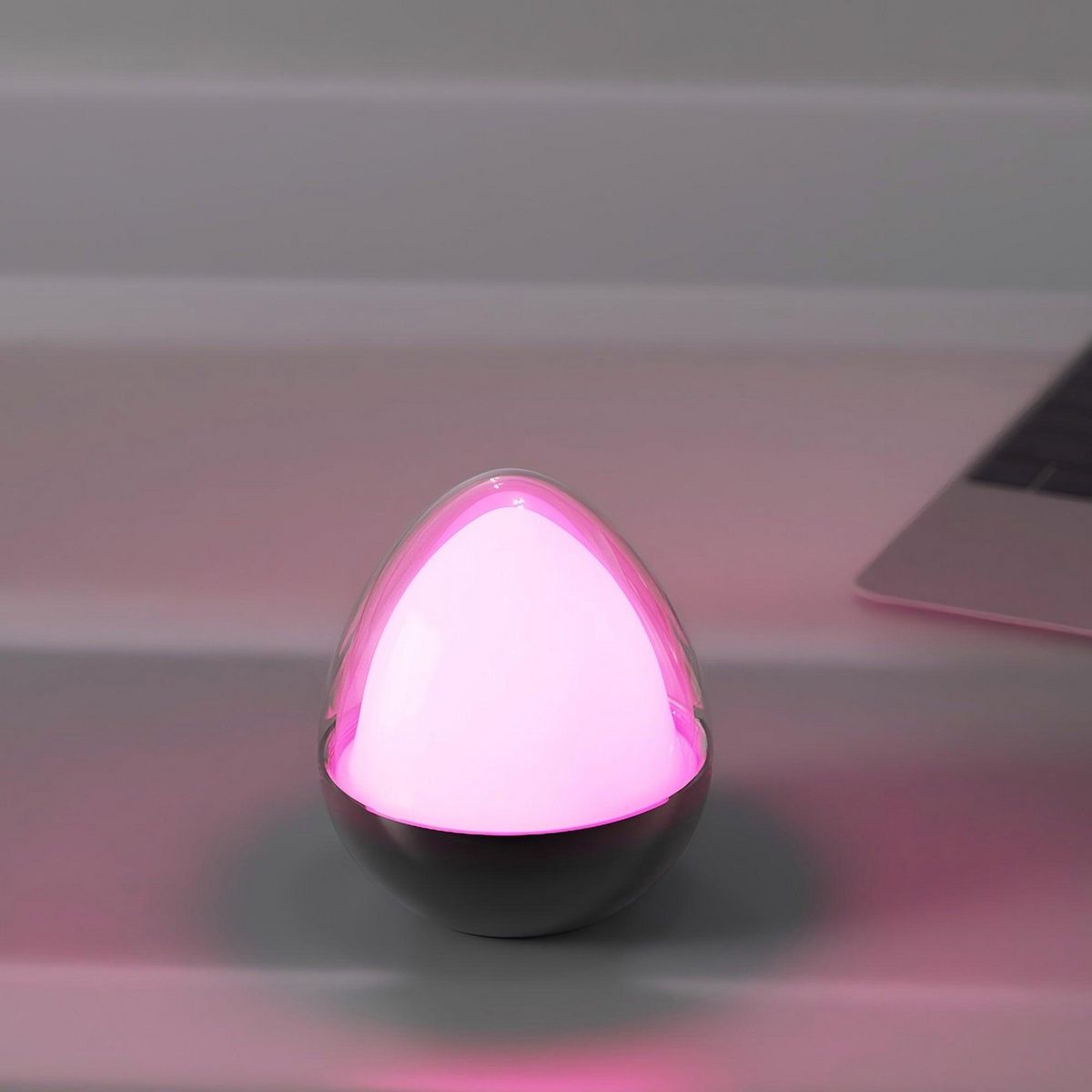 Lumisky Lampe de table sans fil OVIE Blanc Aluminium H12cm