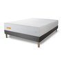 Voir la diapositive 3 : SEPTNUITS Matelas + sommier gris Memo Bio Mousse à mémoire de forme 5 zones de confort Maxi épaisseur Déhoussable