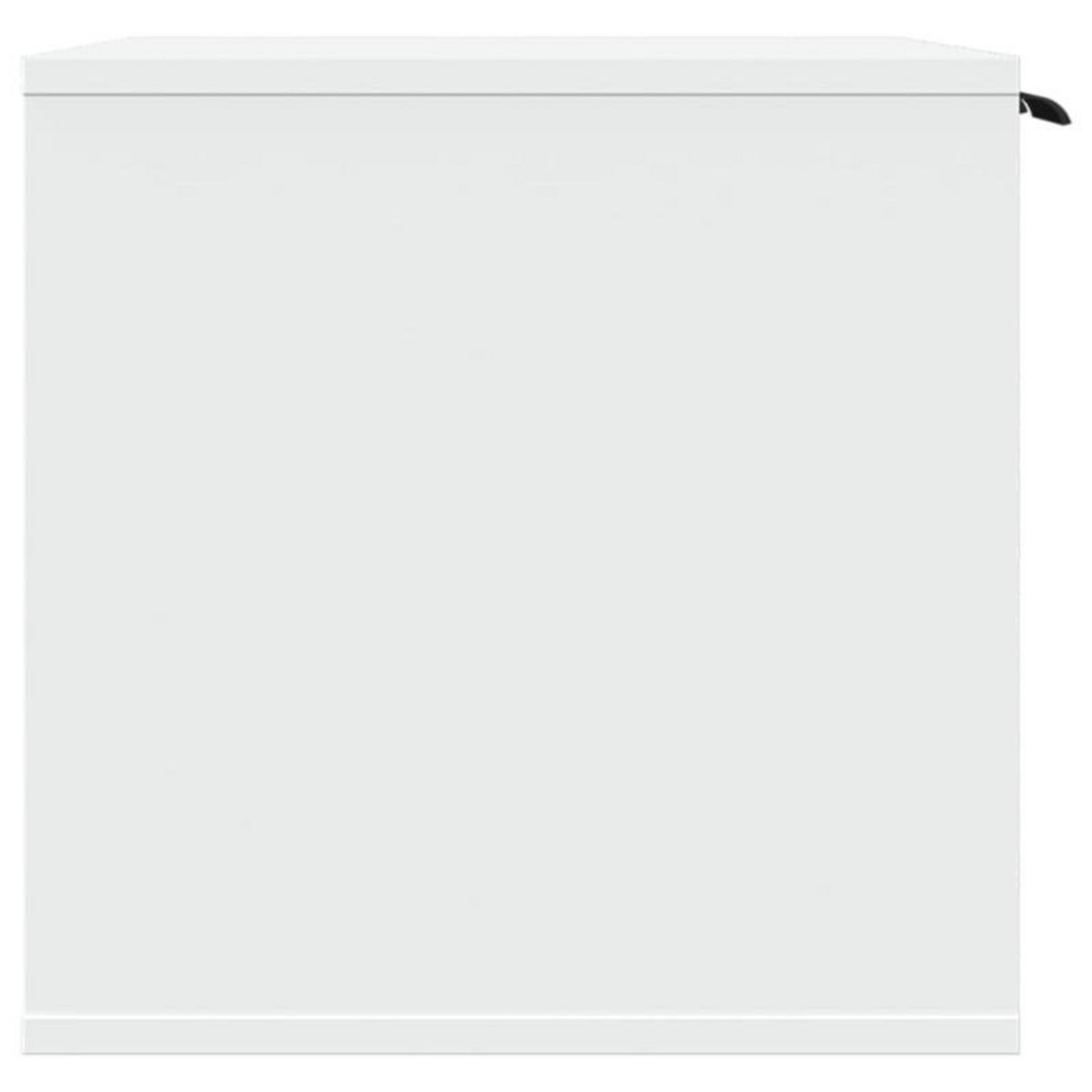 VIDAXL Meuble de bac à litière pour chat blanc bois d ingénierie