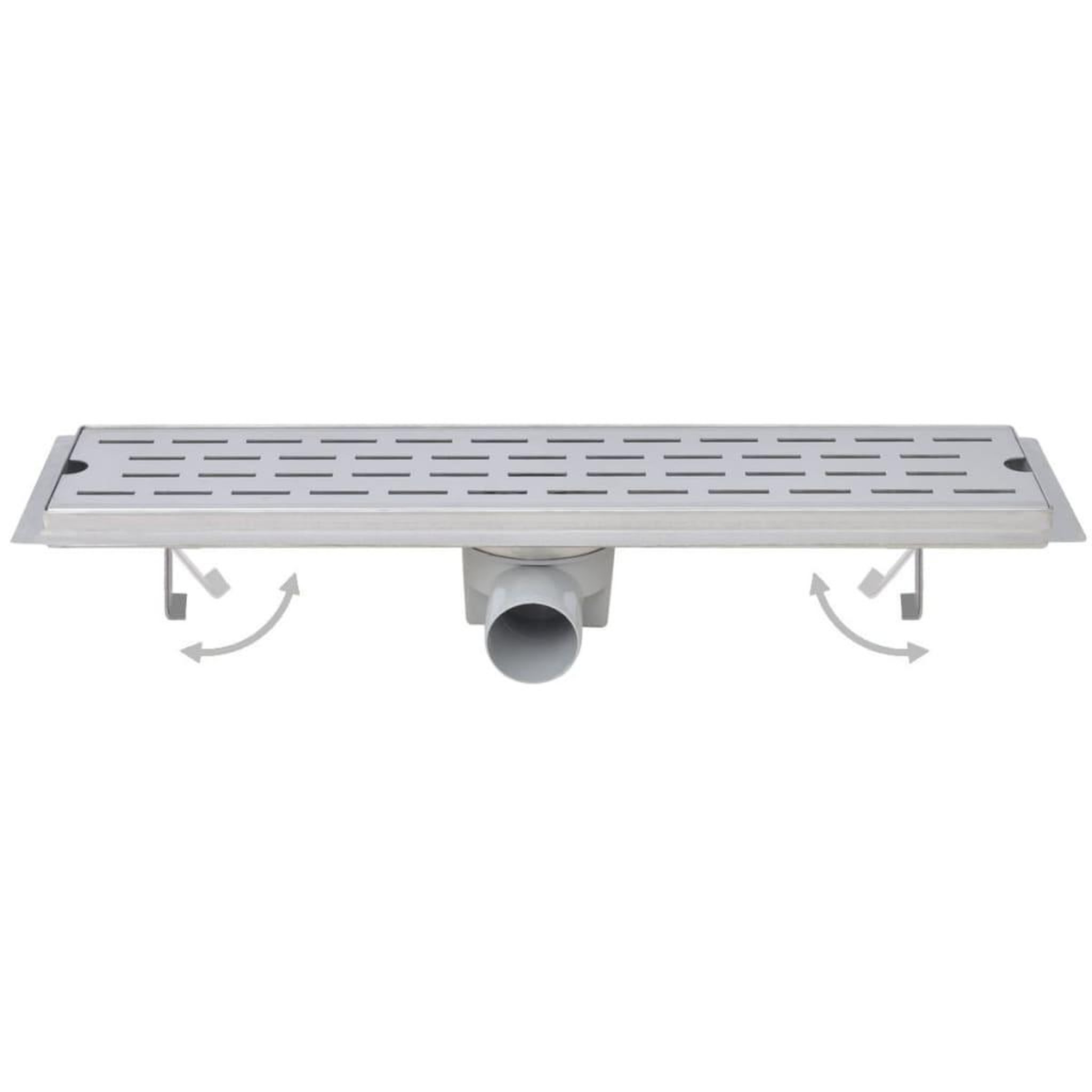 Voir la diapositive 3 : VIDAXL Drain de douche lineaire 2 pcs Ligne 630x140mm Acier inoxydable