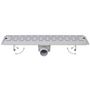 Voir la diapositive 3 : VIDAXL Drain de douche lineaire 2 pcs Ligne 630x140mm Acier inoxydable