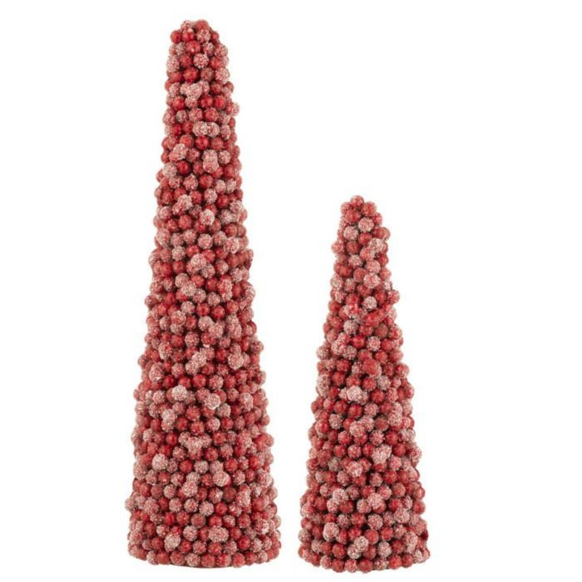 Paris Prix Cône de Noël Déco  Baies  61cm Rouge