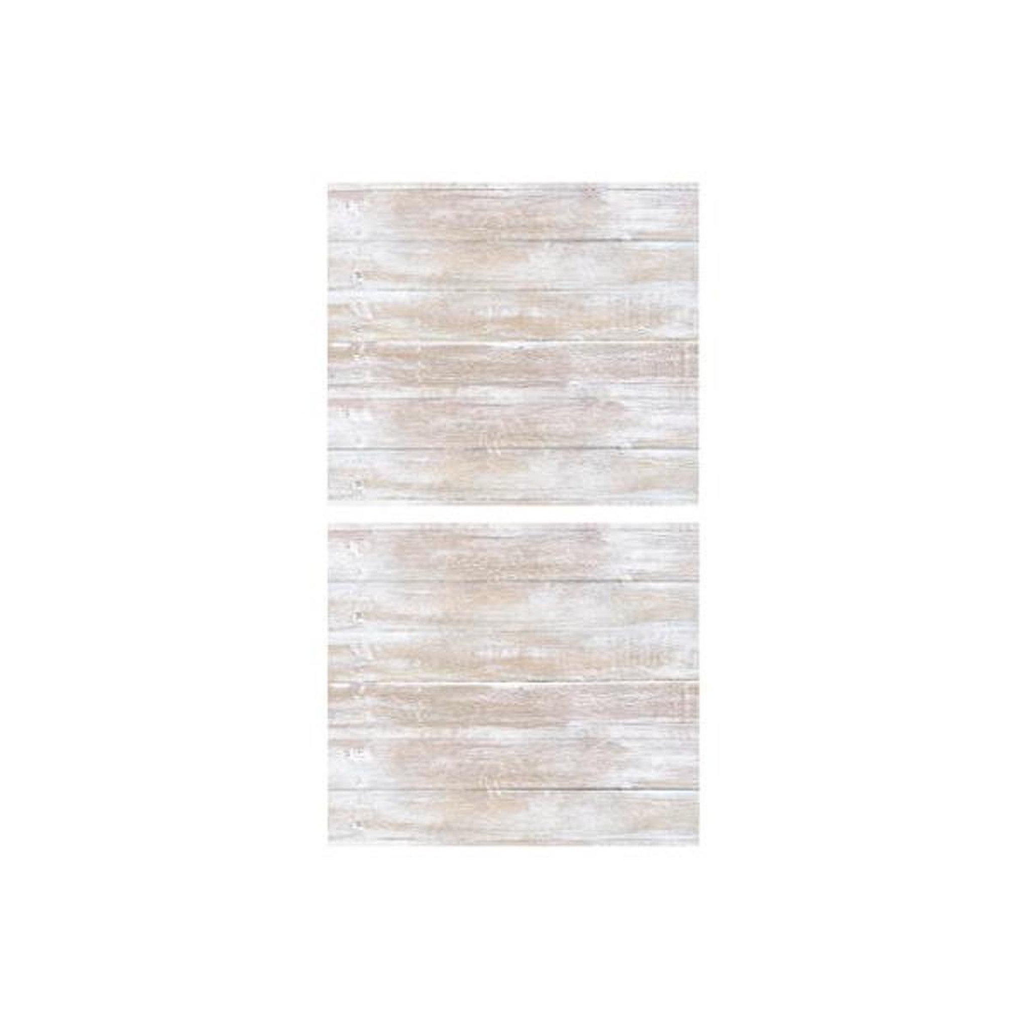 Stick'n Look Lot de 2 stickers muraux  bois  70x80cm blanc