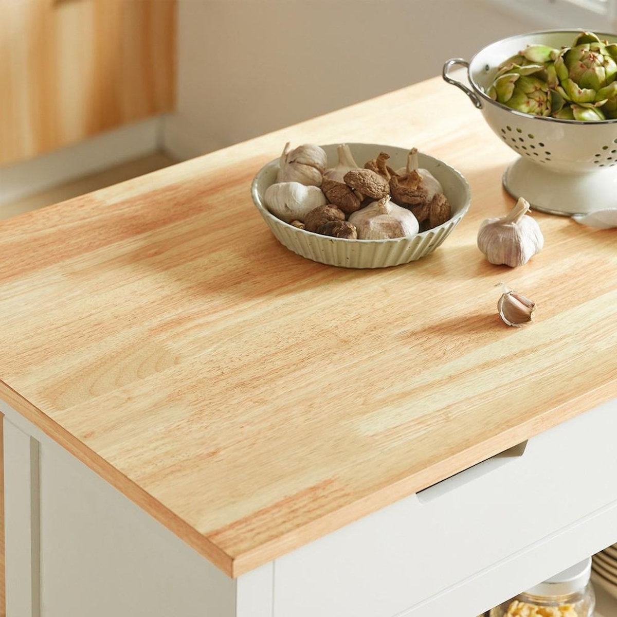 SOBUY SoBuy - Îlot De Cuisine à deux tiroirs - Moderne - FKW74