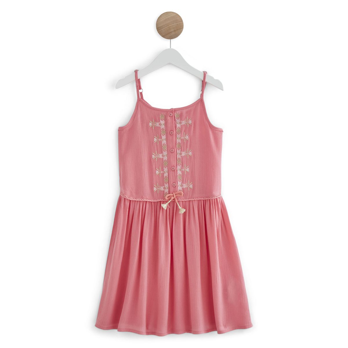 IN EXTENSO Robe courte brodée fille