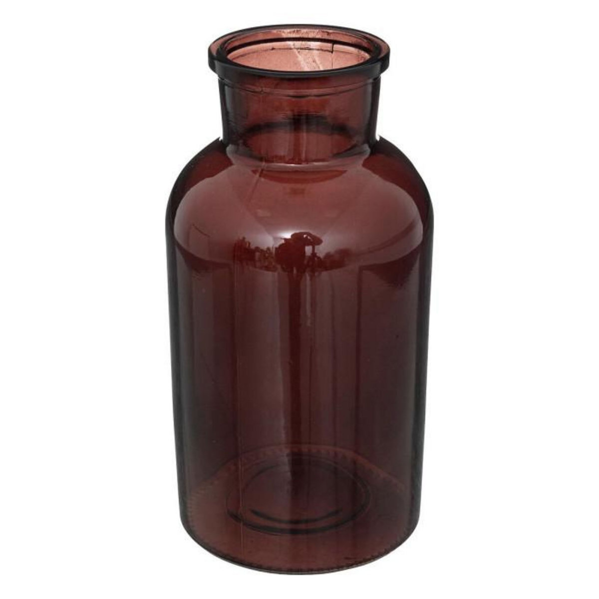 ATMOSPHERA Vase Bocal Design en Verre  Antic  20cm Marron