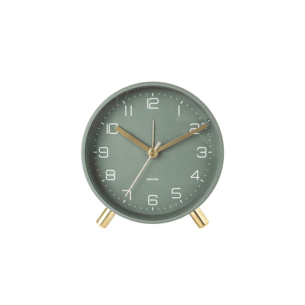 Karlsson Horloge réveil en métal Lofty - Diam. 11 cm