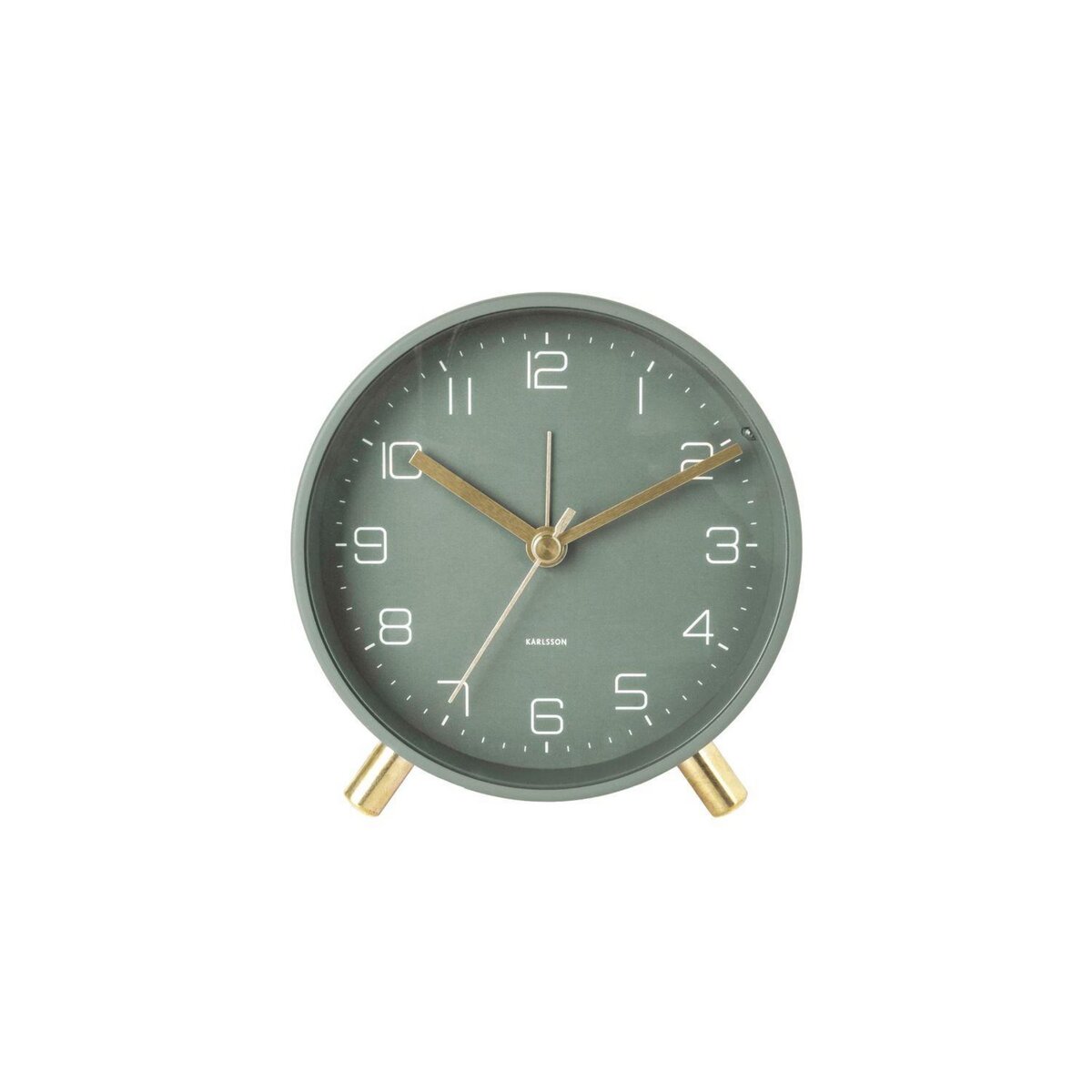 Karlsson Horloge réveil en métal Lofty - Diam. 11 cm