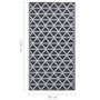 Voir la diapositive 6 : VIDAXL Tapis d'exterieur ARAKIL Noir 80x150 cm PP