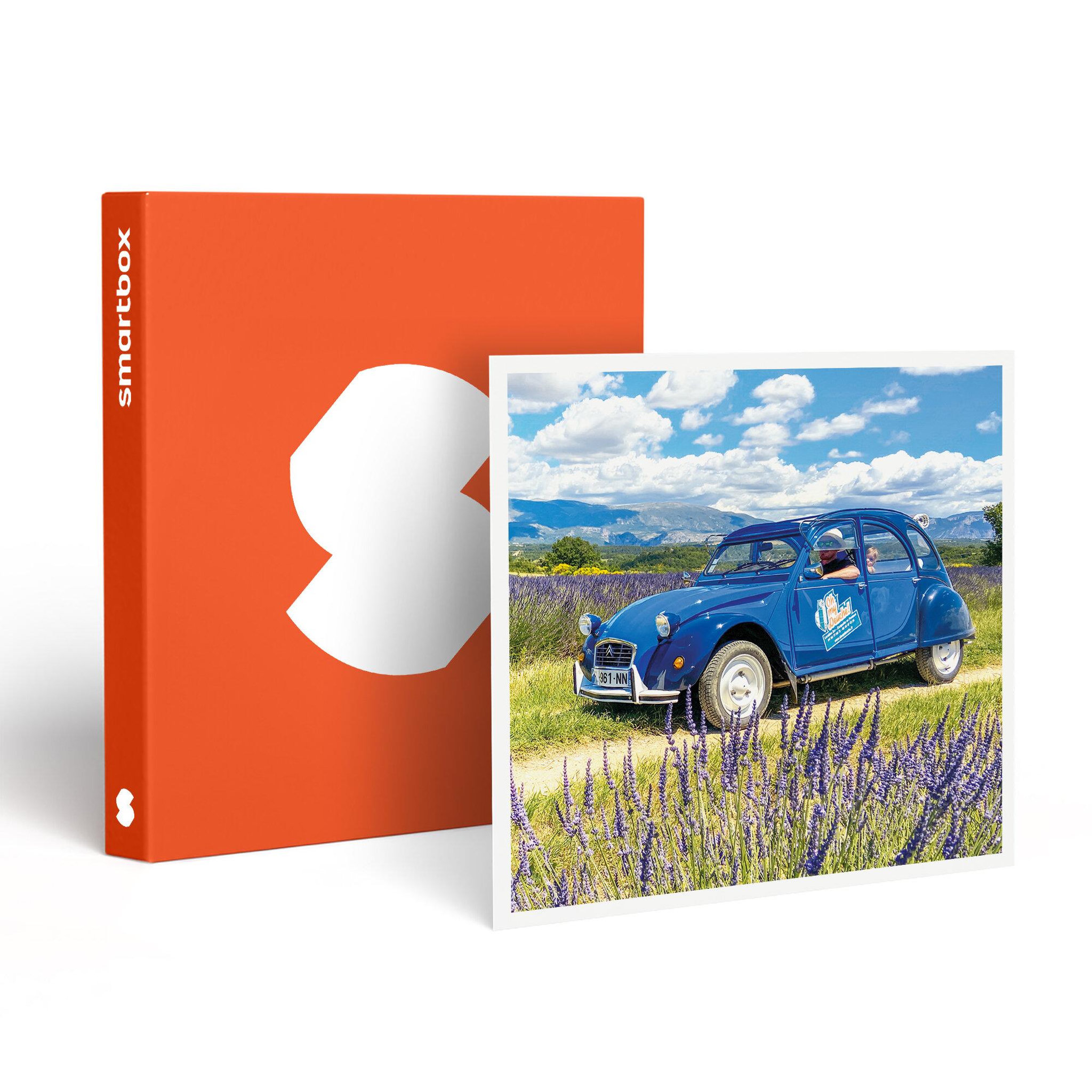 Smartbox Balade vintage en 2 cv dans les champs de lavande et visite de distillerie - coffret cadeau sport & aventure