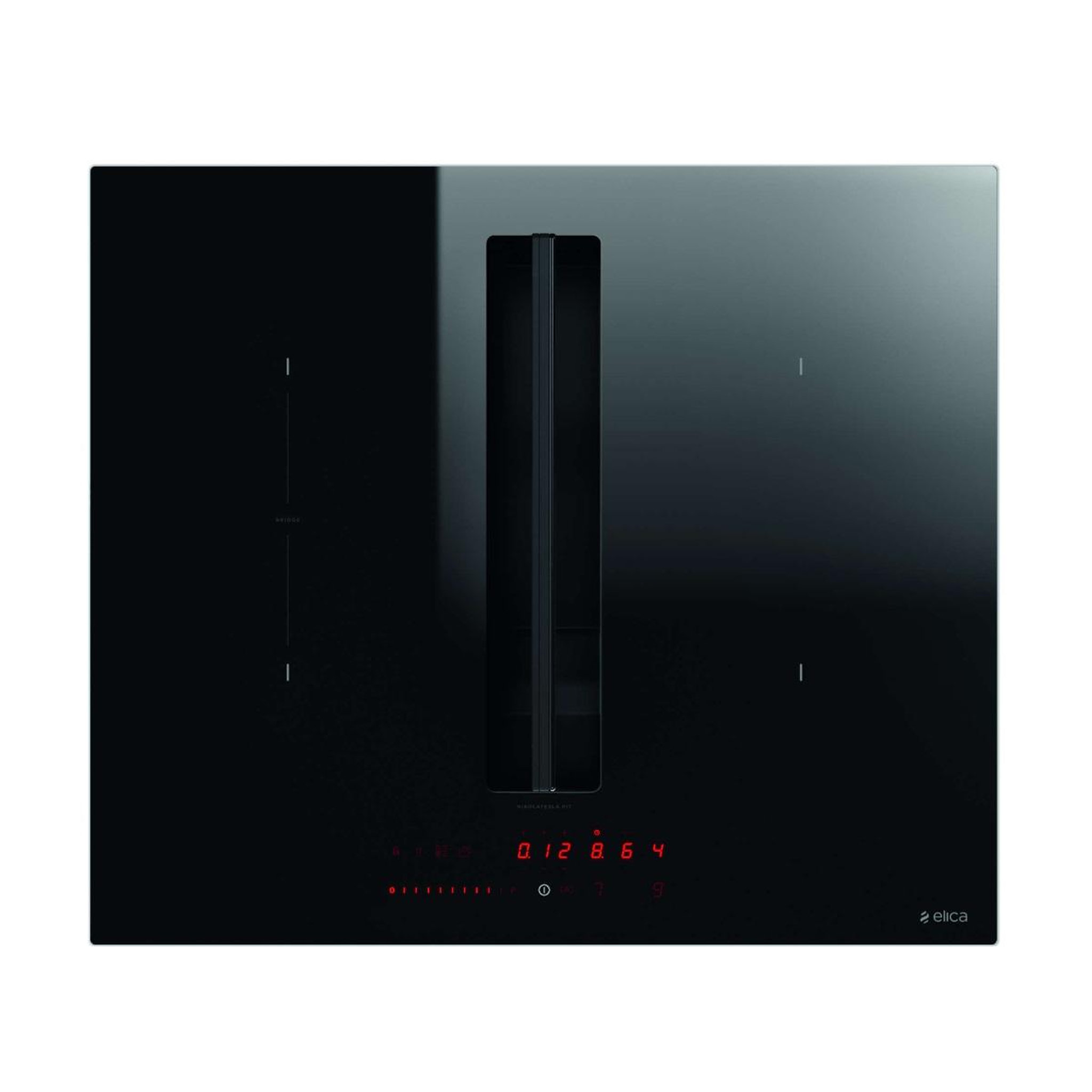Voir la diapositive 5 : ELICA Table de cuisson aspirante induction 60cm 4 feux 7500w noir - prf0167053
