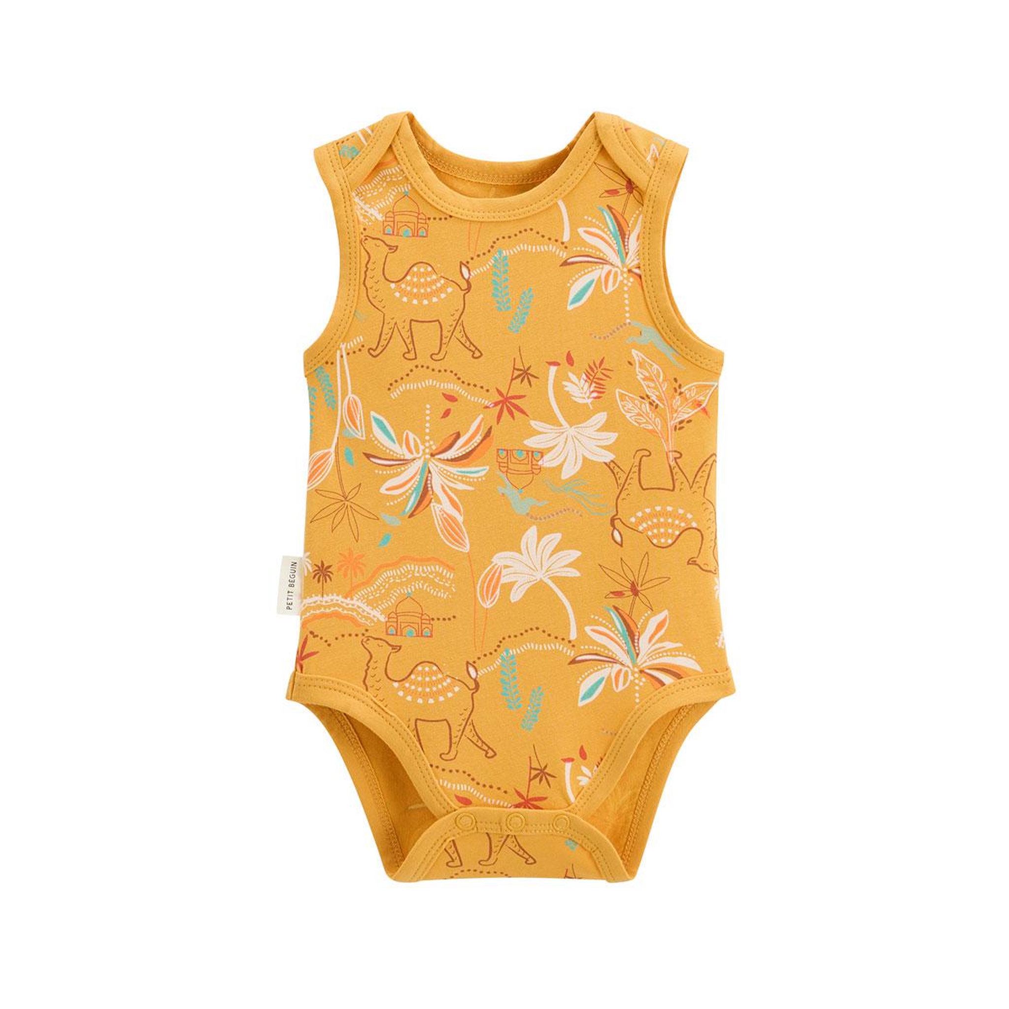 Voir la diapositive 5 : Petit Béguin Lot de 2 bodies bébé sans manches liwa