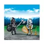 PLAYMOBIL Knights 6847 - Chevalier Noir et Chevalier Argent