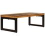 Voir la diapositive 2 : VIDAXL Table basse 100x50x35 cm Bois de recuperation solide et acier