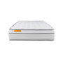 Voir la diapositive 3 : SEPTNUITS Matelas + sommier kit blanc Memo Luxe Ressorts ensachés + mémoire de forme MAXI épaisseur