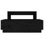 Voir la diapositive 5 : VIDAXL Table basse Noir 80x55x40,5 cm Bois massif de pin