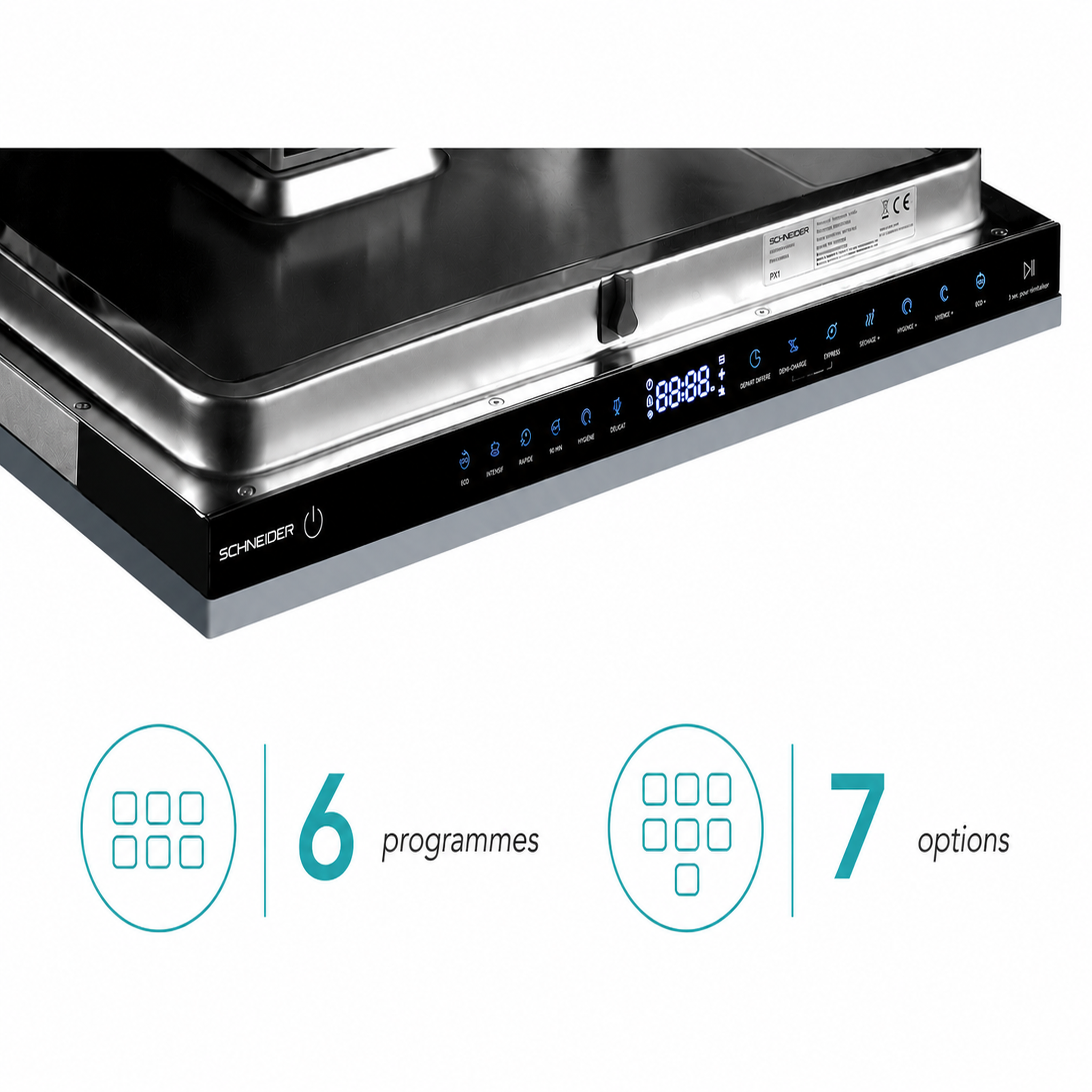 Voir la diapositive 6 : SCHNEIDER Schneider SCLVI1444C - Lave-vaisselle tout intégrable 14 couverts