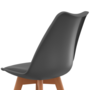 Voir la diapositive 5 : ID MARKET Lot de 6 scandinaves SARA mix color blanc, gris clair, gris foncé x2, vert x2
