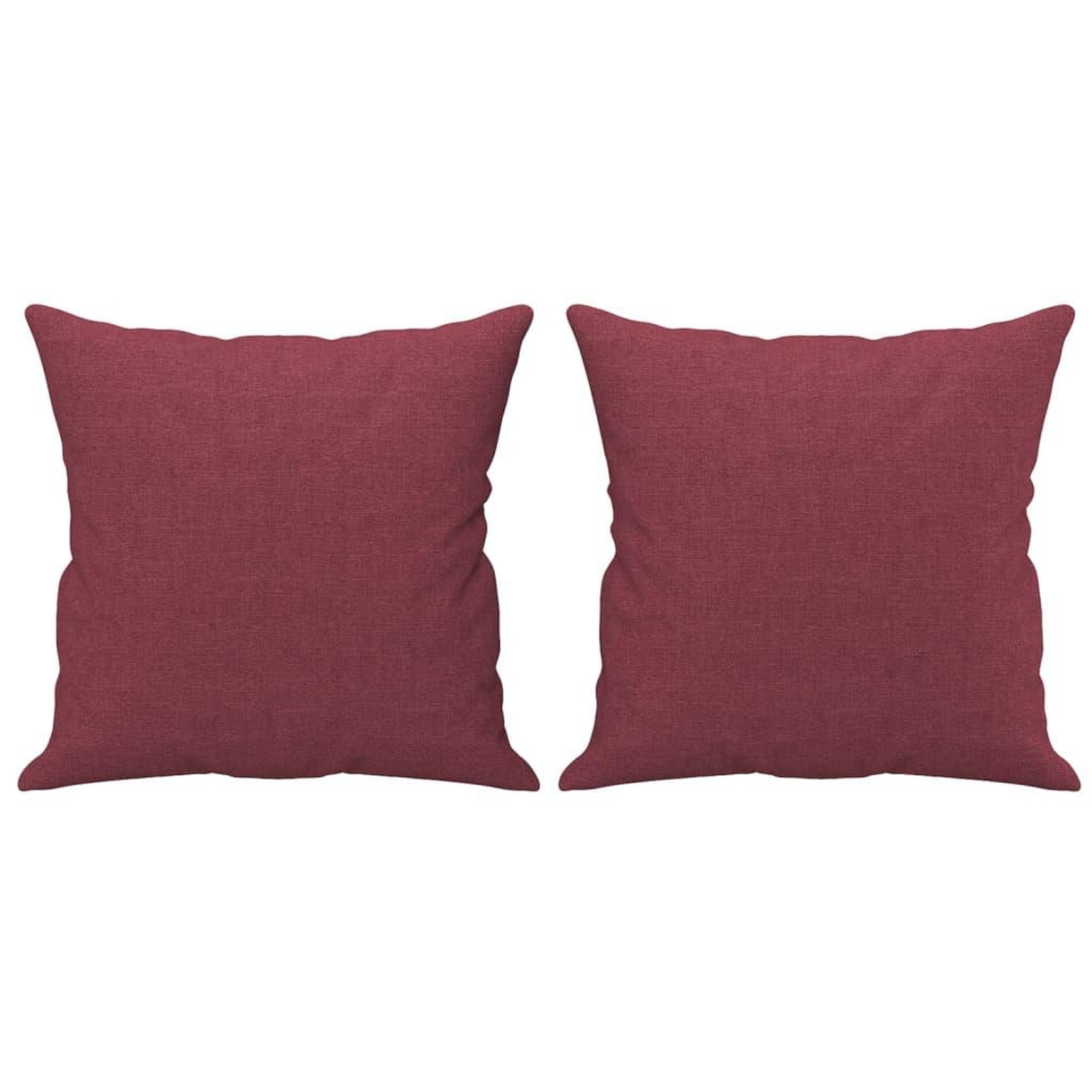 Voir la diapositive 5 : VIDAXL Canape 2 places avec oreillers bordeaux 140 cm tissu