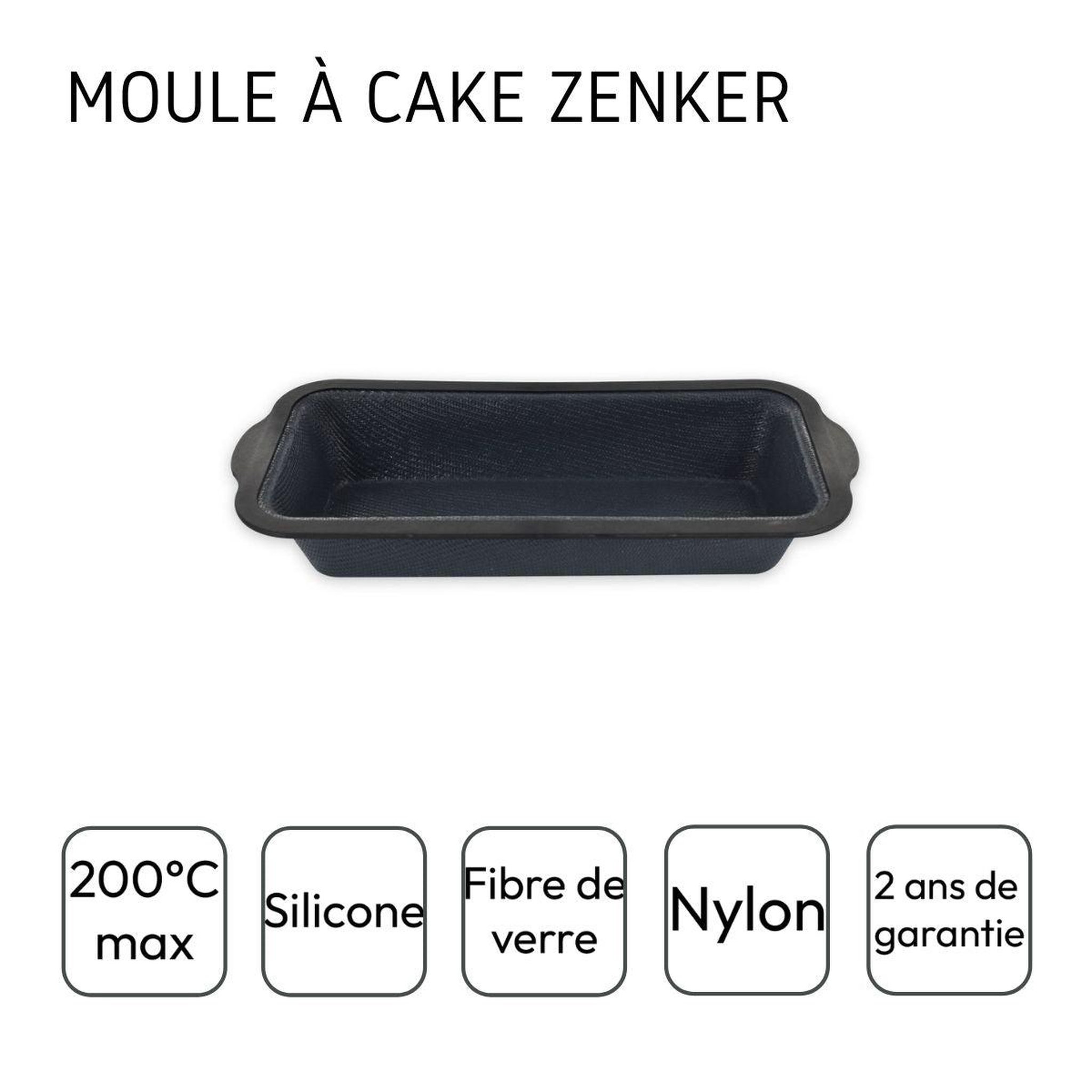 Voir la diapositive 4 : ZENKER Lot de 2 moules à gâteaux 31,5/14,2 cm en silicone silicone fibre de verre silicone fibre de verre zenker  silicone fibre de verre