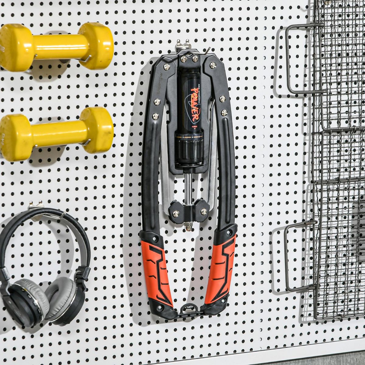 HOMCOM Musculation avant bras barre twister réglable 10-200 Kg acier noir