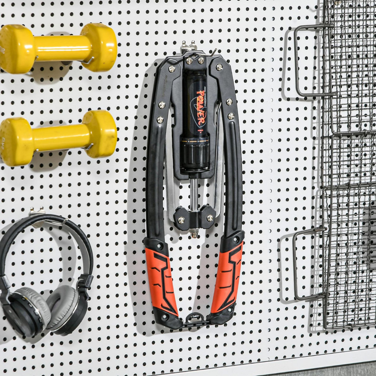 HOMCOM Musculation avant bras barre twister réglable 10-200 Kg acier noir