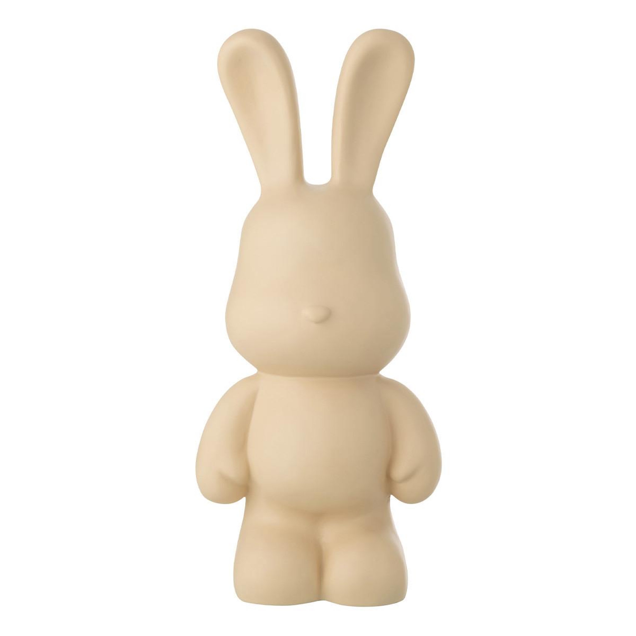 J-LINE Statue lapin en résine  eddy  59cm beige
