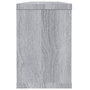Voir la diapositive 5 : VIDAXL Etageres murales cube 2 pcs Sonoma gris 60x15x23 cm Bois