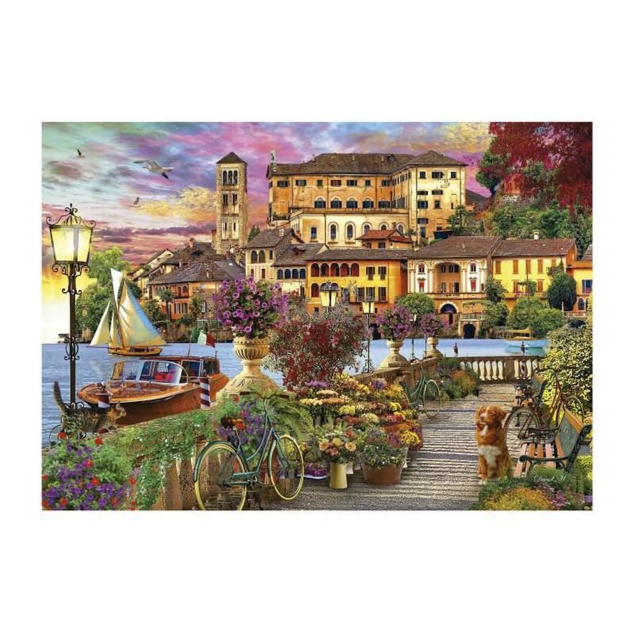 Voir la diapositive 2 : EDUCA PROMENADE ITALIENNE - Puzzle de 1500 pieces