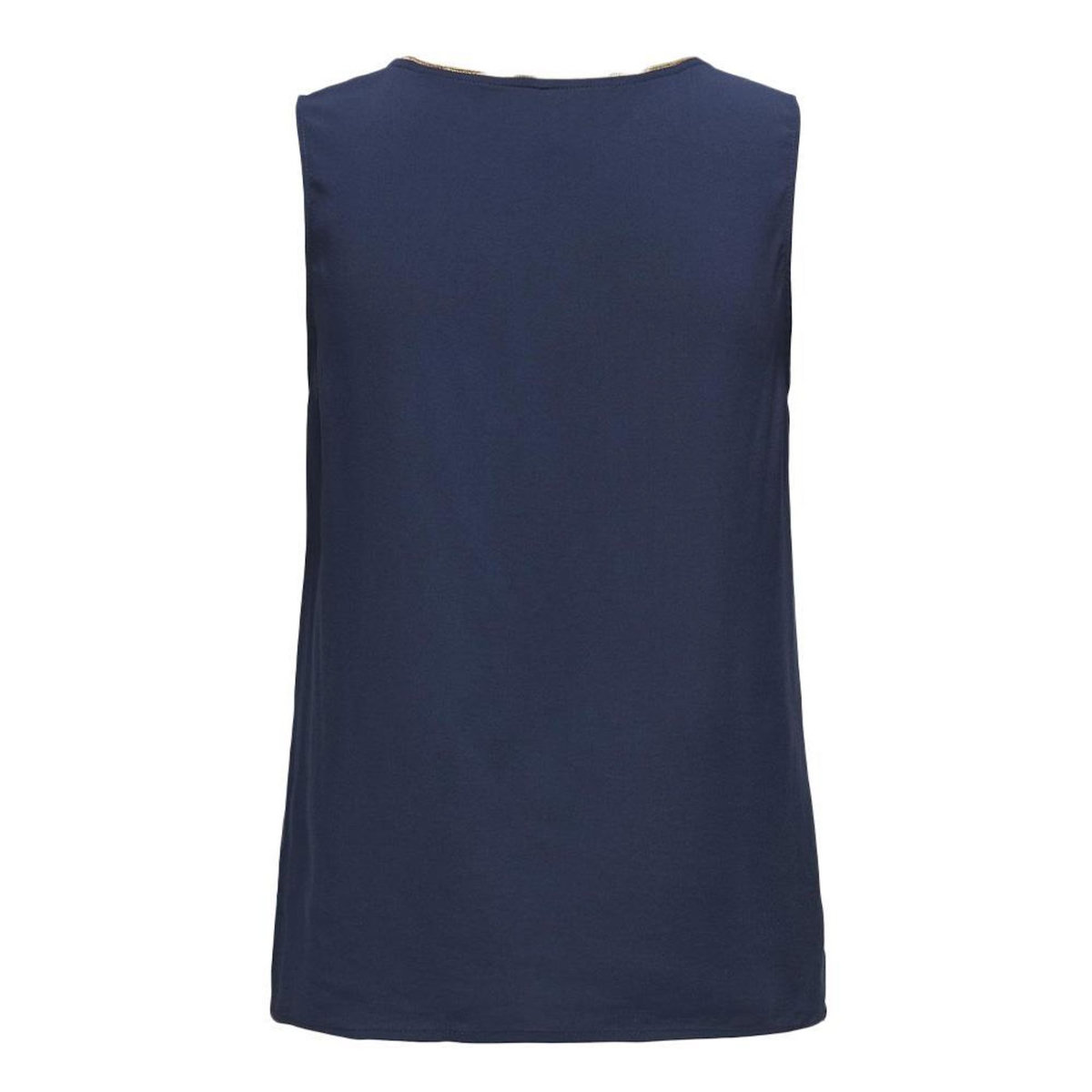 Only T-Shirt Marine/Doré Imprimé Femme Only Onlselina