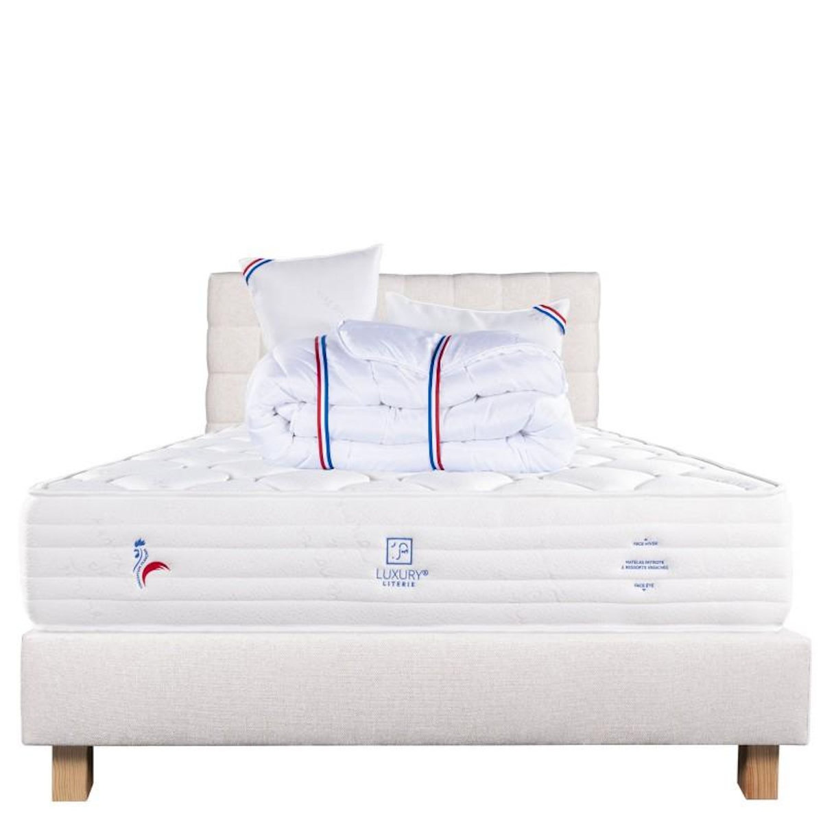 LUXURY LITERIE Ensemble literie mousse, Patriote Ferme, Beige