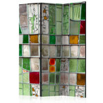 Paris Prix Paravent 3 Volets  Emerald Stained Glass  135x172cm