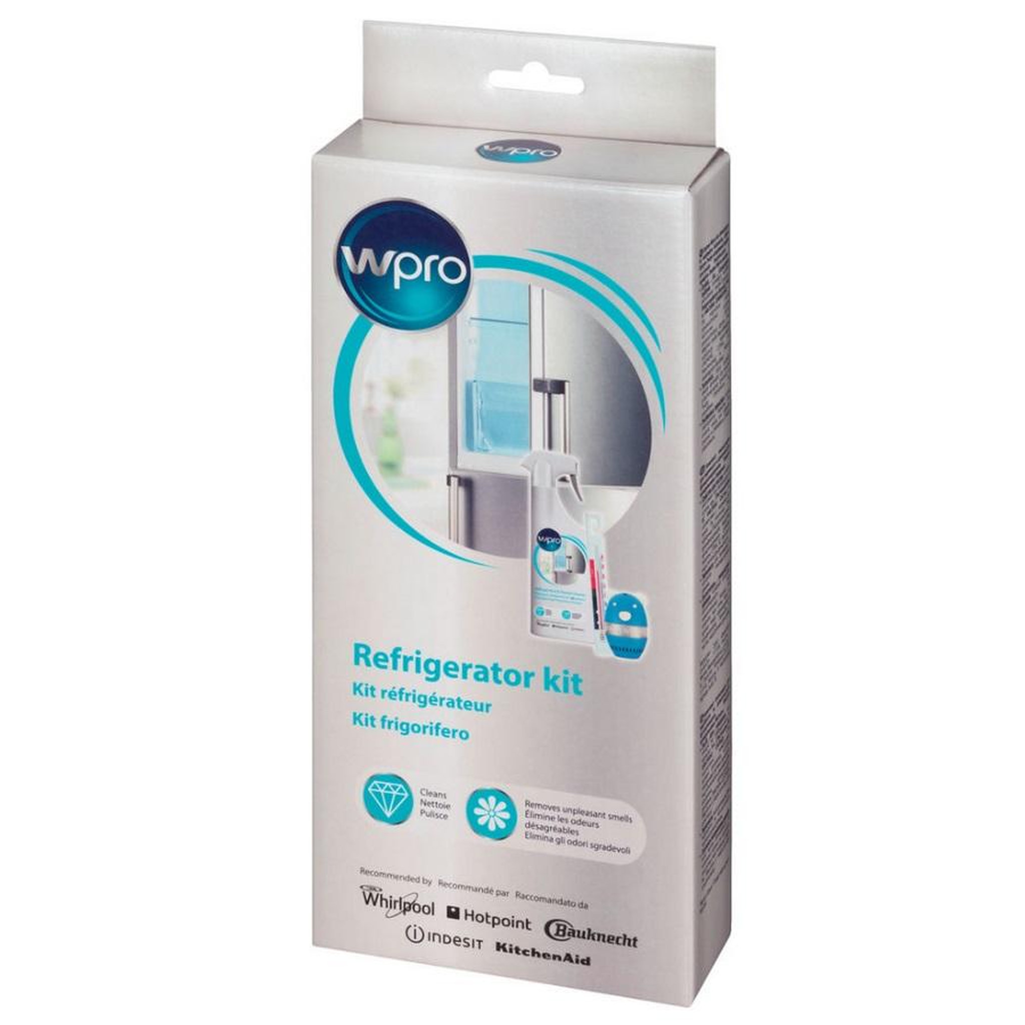 Voir la diapositive 2 : WPRO Kit nettoyant pour réfrigérateur/congélateur - col015