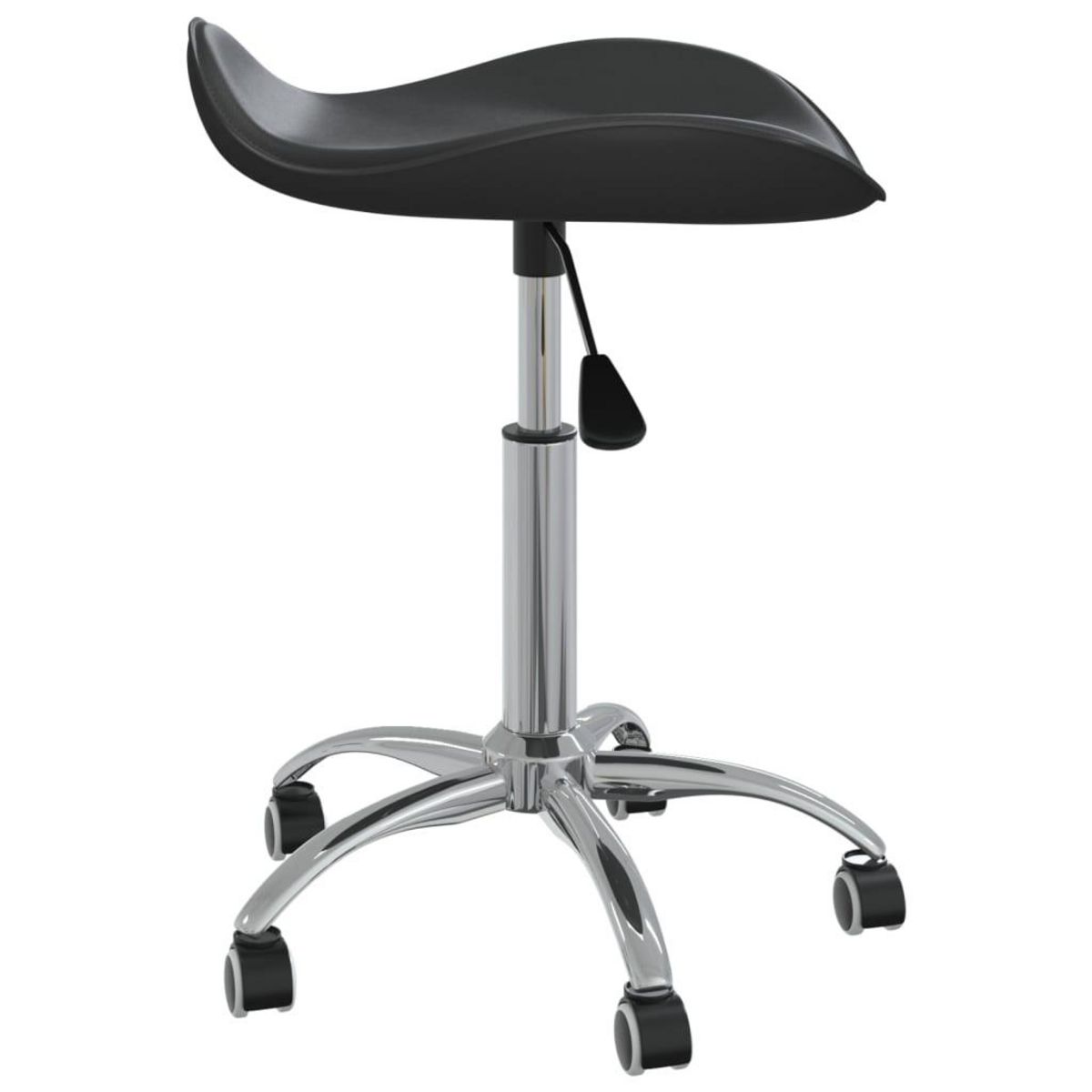 VIDAXL Chaise de bureau Noir Similicuir