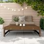 Voir la diapositive 3 : VIDAXL Repose-pied de jardin 120x80 cm marron miel bois de pin massif