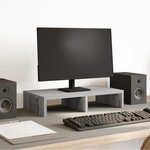 VIDAXL Support de moniteur sonoma gris 50x27x10 cm bois d ingénierie
